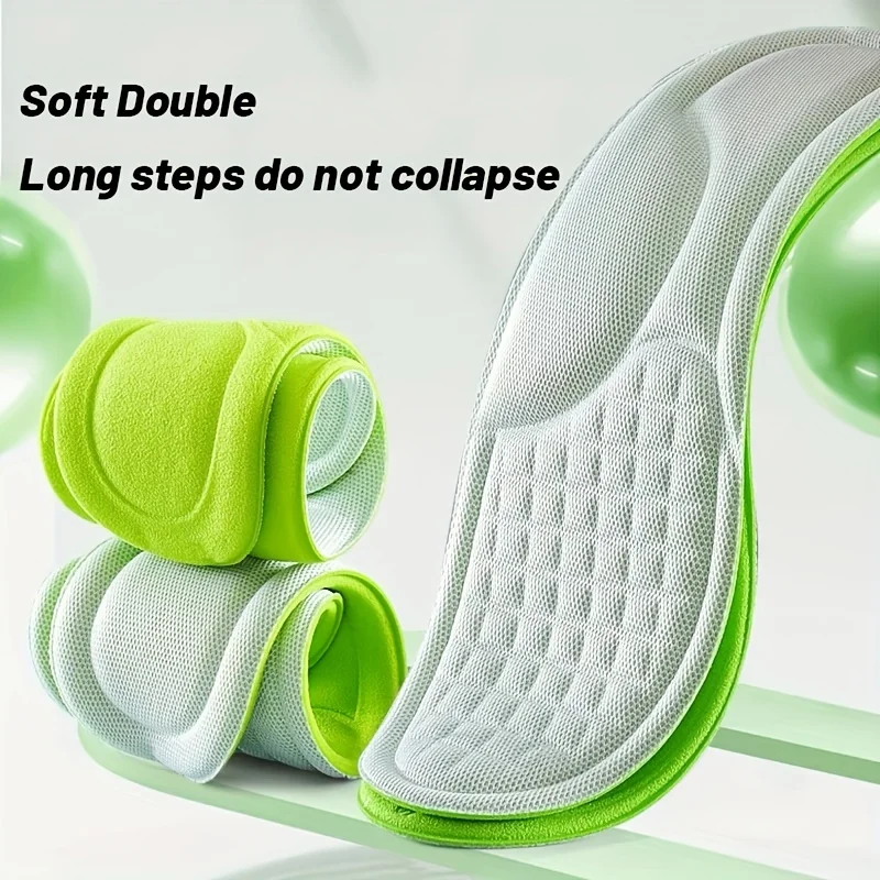 2 Pair Sports Insoles With Soft Memory Foam Antibacterial Insoles
2 Pair Sports Insoles With Soft Memory Foam Antibacterial Insoles