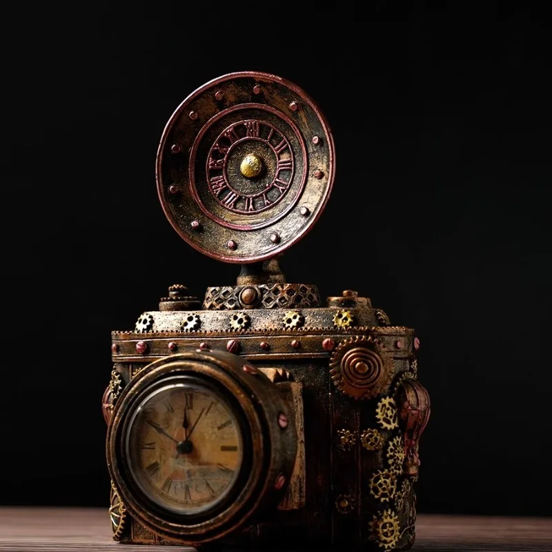 Antique old camera clock resin model ornament home bar cafe gifts decorative props
Antique old camera clock resin model ornament home bar cafe gifts decorative props
