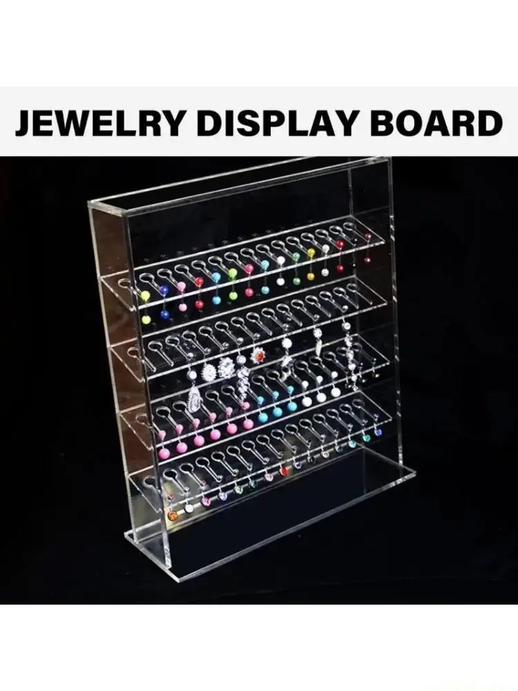 D46E Прозрачный многослойный держатель для ювелирных изделий, акриловая доска для демонстрации сережек и ожерелья, прозрачный
D46E Прозрачный многослойный держатель для ювелирных изделий, акриловая доска для демонстрации сережек и ожерелья, прозрачный