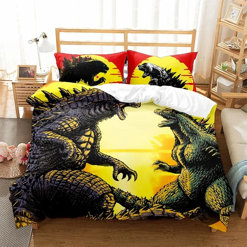 3pcs/set Godzilla Movie Peripheral Bedding Set Anime Quilt Cover Pillowcase KingKong Godzilla Home Bedding Birthday Gift
3pcs/set Godzilla Movie Peripheral Bedding Set Anime Quilt Cover Pillowcase KingKong Godzilla Home Bedding Birthday Gift