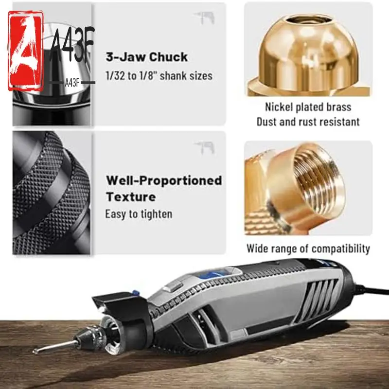 A43F-12 Piece Drill Chuck Adapter Set, 4486 Drill Chuck, 4485 Collets, Brass Change Chuck Heads, Keyless Drill Chuck With Box
A43F-12 Piece Drill Chuck Adapter Set, 4486 Drill Chuck, 4485 Collets, Brass Change Chuck Heads, Keyless Drill Chuck With Box