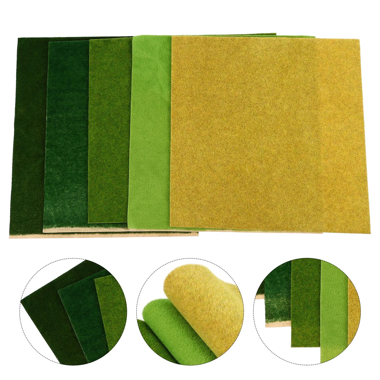 5Pcs Turf Paper Artificial Grass Material DIY Landscape Decorative Sand Table Lawn Paper Fake Grass Mat for Home Office Garden
5Pcs Turf Paper Artificial Grass Material DIY Landscape Decorative Sand Table Lawn Paper Fake Grass Mat for Home Office Garden