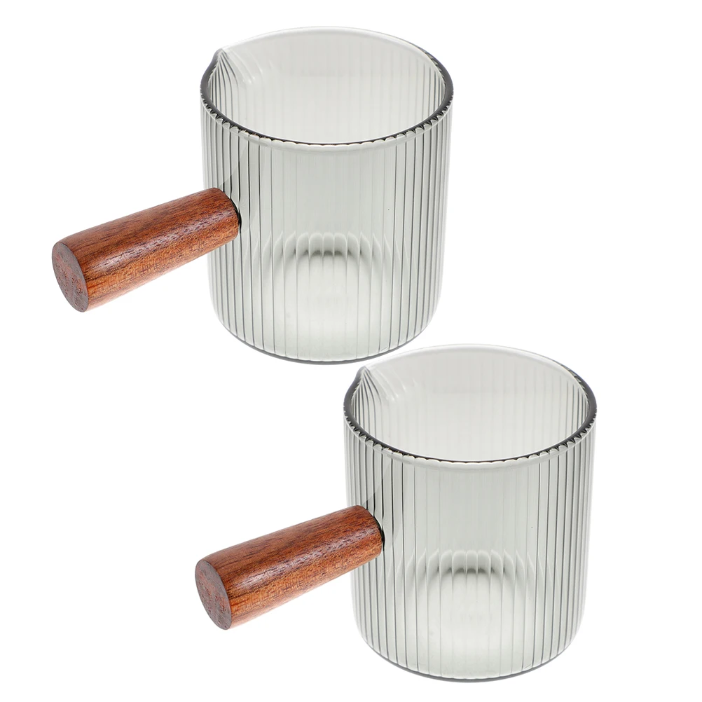 Glass Milk Pitcher with Wooden Handle Mini Coffee Creamer Dispenser for Espresso Syrup Sauce Home Hotel Use for Housewarming
Glass Milk Pitcher with Wooden Handle Mini Coffee Creamer Dispenser for Espresso Syrup Sauce Home Hotel Use for Housewarming