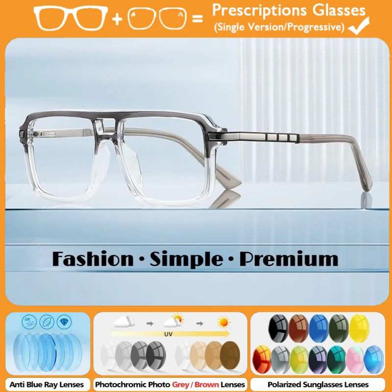 KIZN Men Pilot Square Anti Blue Light Prescription Glasses Fashion Optical Myopia Photochromic Progressive Reading Christmas
KIZN Men Pilot Square Anti Blue Light Prescription Glasses Fashion Optical Myopia Photochromic Progressive Reading Christmas
