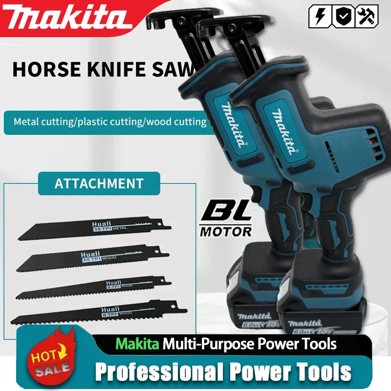 Аккумуляторная бесщеточная сабельная пила Makita с регулировкой скорости для резки металла и дерева, электроинструмент для аккумуляторов DEWALT/Milwaukee 18В
Аккумуляторная бесщеточная сабельная пила Makita с регулировкой скорости для резки металла и дерева, электроинструмент для аккумуляторов DEWALT/Milwaukee 18В