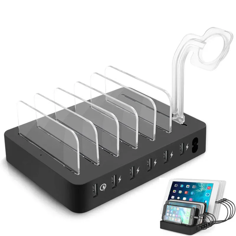 Многофункциональная зарядная станция USB, 6 портов QC 3.0, 70 Вт, настольный концентратор для быстрой зарядки для Iphone 14 Pro MAX, Samsung iPad Carregador Apple Watch
Многофункциональная зарядная станция USB, 6 портов QC 3.0, 70 Вт, настольный концентратор для быстрой зарядки для Iphone 14 Pro MAX, Samsung iPad Carregador Apple Watch