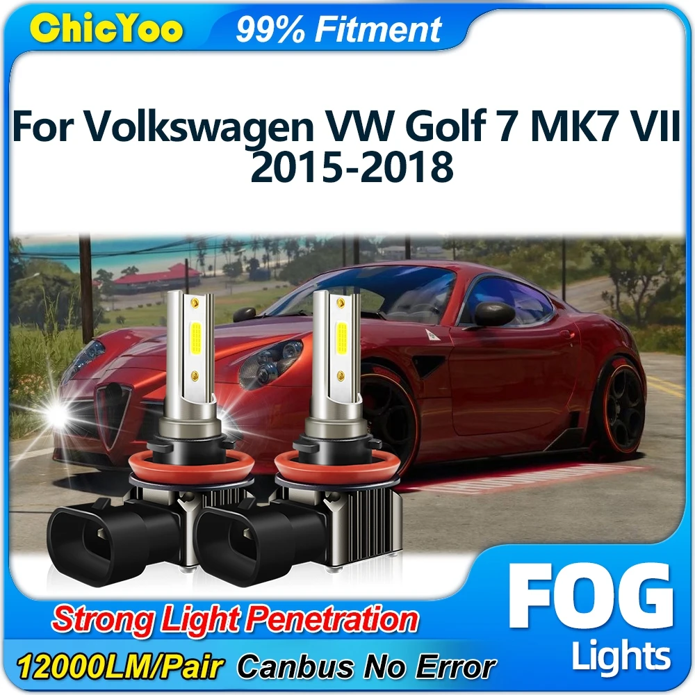 H8 H9 H11 LED Car Fog Lights Bulbs 12000LM Auto Fog Lamps 6000K 12V For Volkswagen VW Golf 7 MK7 VII 2015 2016 2017 2018
H8 H9 H11 LED Car Fog Lights Bulbs 12000LM Auto Fog Lamps 6000K 12V For Volkswagen VW Golf 7 MK7 VII 2015 2016 2017 2018