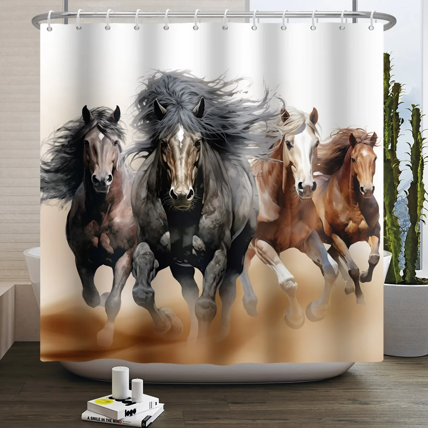 Rural Western Cowboy Racing Shower Curtain, Waterproof Bathroom Wall, Sand, Farm, Cattle, Male, Sun Lion
Rural Western Cowboy Racing Shower Curtain, Waterproof Bathroom Wall, Sand, Farm, Cattle, Male, Sun Lion