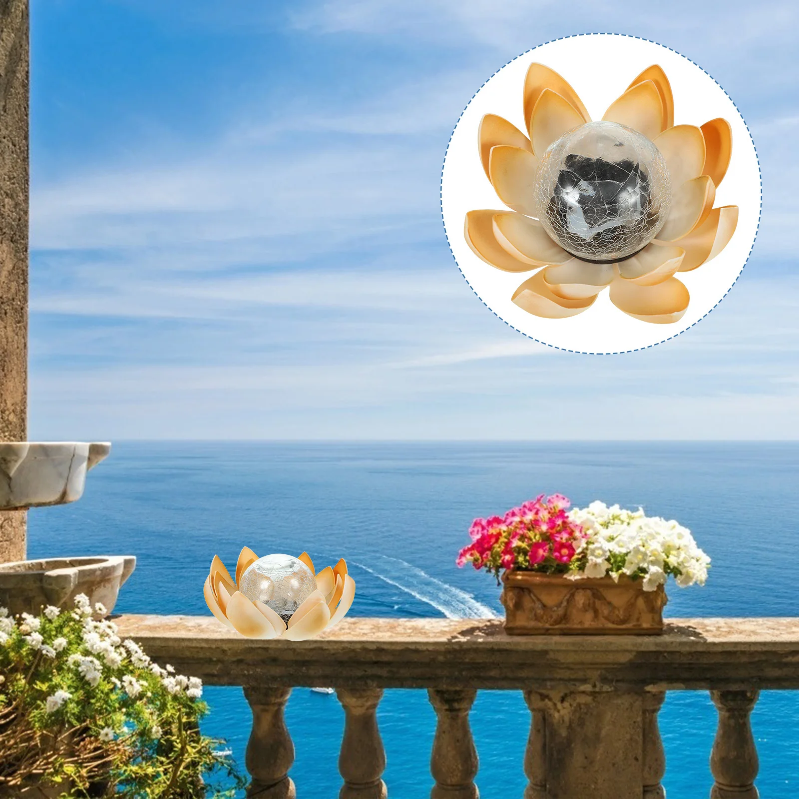 Decorative Yard Light Solar Powered Courtyard LED Light Lotus Design Easy Install Outdoor Garden Landscape Lighting
Decorative Yard Light Solar Powered Courtyard LED Light Lotus Design Easy Install Outdoor Garden Landscape Lighting