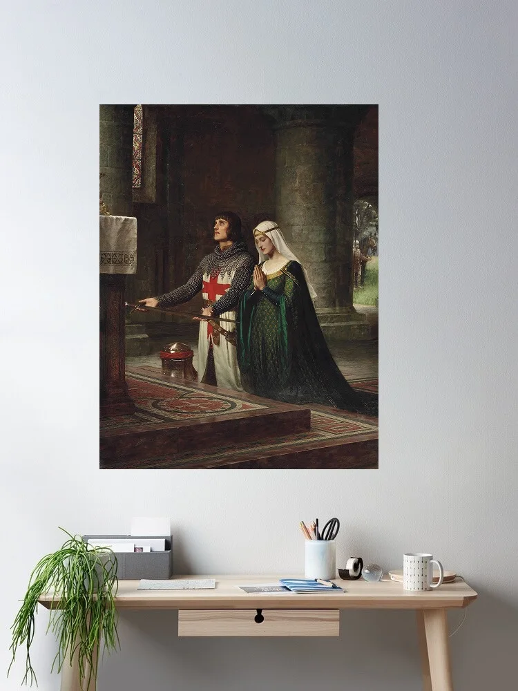 Edmund Blair Leighton - The Dedication, Art Print Canvas Poster, Living Room Decor, Home Wall Picture
Edmund Blair Leighton - The Dedication, Art Print Canvas Poster, Living Room Decor, Home Wall Picture