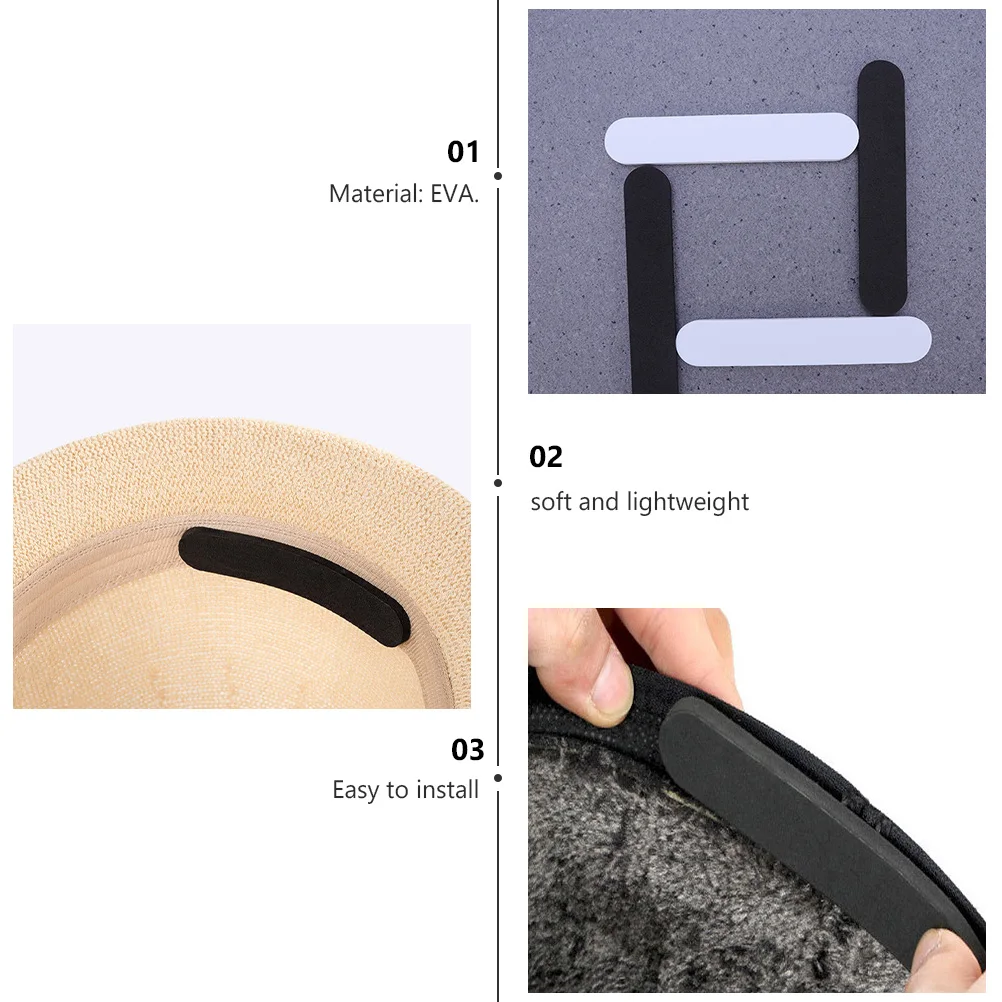 48 Pcs Saver Black EVA Reducer Sticker Hat Sticker Tape for Hat Size Reducer Hats Size Adjuster Sweatband Protector
48 Pcs Saver Black EVA Reducer Sticker Hat Sticker Tape for Hat Size Reducer Hats Size Adjuster Sweatband Protector