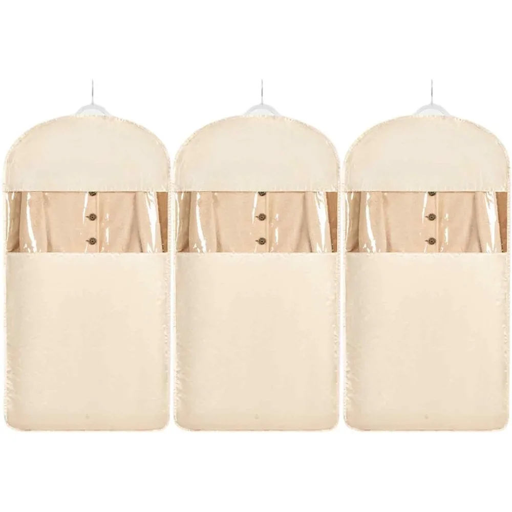 Space-Saving Hanging Garment Bag for Self-Compression, Dustproof Covers for Coats, Dresses, and Suits, Ideal for Closet Storage.
Space-Saving Hanging Garment Bag for Self-Compression, Dustproof Covers for Coats, Dresses, and Suits, Ideal for Closet Storage.
