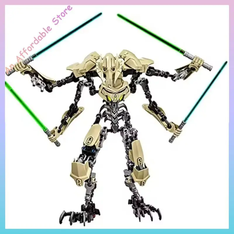 Chaud 32 Cm Ksz714 éToile Jouet Anime Figurine Robot Grievous Avec Sabre Laser PoignéE Combat ModèLe Blocs De Construction Cadea
Chaud 32 Cm Ksz714 éToile Jouet Anime Figurine Robot Grievous Avec Sabre Laser PoignéE Combat ModèLe Blocs De Construction Cadea