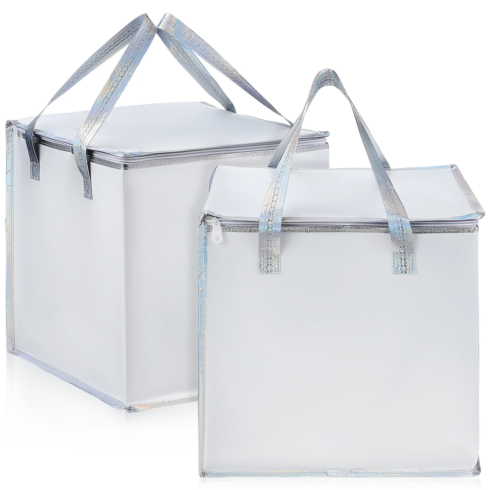 2 Pcs Insulated Bags 30x30x33cm Aluminum Foil Non Woven Fabric Reusable Thermal Cooler Grocery Storage Picnic Camping Outdoor
2 Pcs Insulated Bags 30x30x33cm Aluminum Foil Non Woven Fabric Reusable Thermal Cooler Grocery Storage Picnic Camping Outdoor