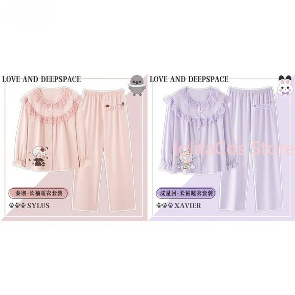Love and Deepspace Zayne Sylus Caleb Xavier Rafayel Kawaii Long Sleeve Pajamas Spring Autumn Homewear Cosplay Clothes Gift
Love and Deepspace Zayne Sylus Caleb Xavier Rafayel Kawaii Long Sleeve Pajamas Spring Autumn Homewear Cosplay Clothes Gift