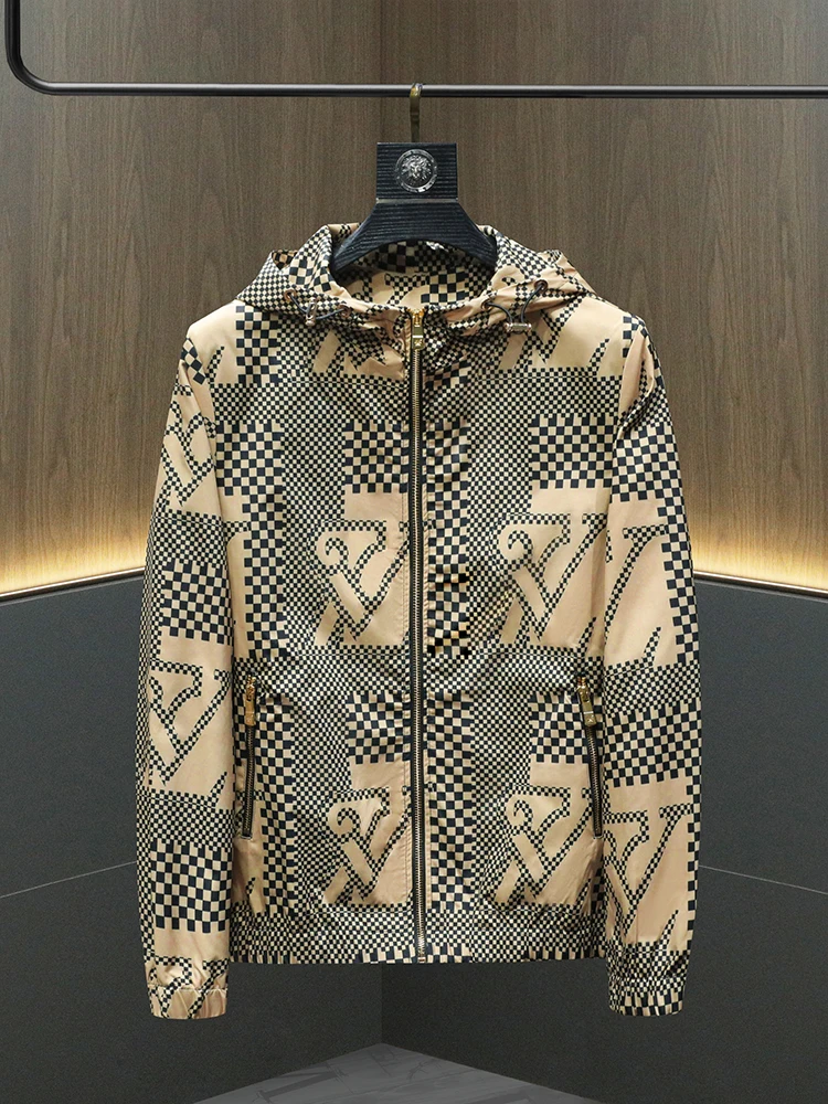 High-End Jacket Men's Autumn and Winter 2023 New Light Luxury Printing Slim-Fit Hood Tup Cardigan Tide
High-End Jacket Men's Autumn and Winter 2023 New Light Luxury Printing Slim-Fit Hood Tup Cardigan Tide