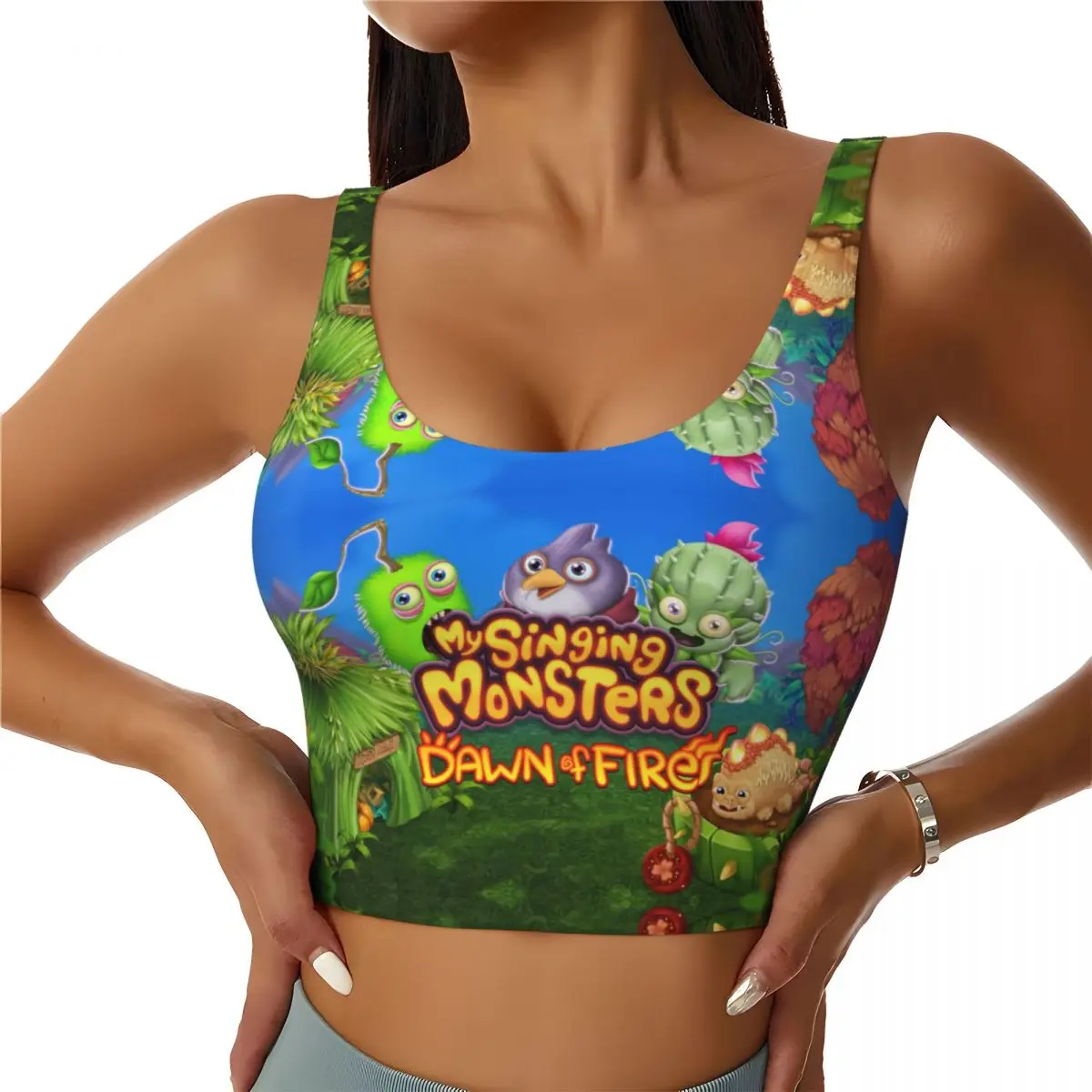 Custom My Singing Monsters Workout Crop Tank Tops Women Seamless Yoga Running Sports Bras
Custom My Singing Monsters Workout Crop Tank Tops Women Seamless Yoga Running Sports Bras