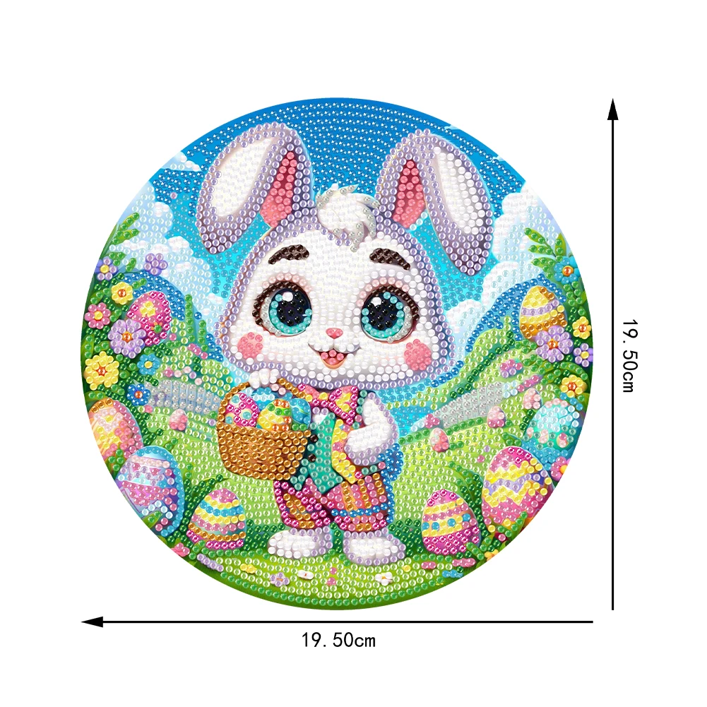 Easter Rabbit Handmade Rhinestone Diamond Art Window Pendants Single Side Cute Diamond Painting Hanging Pendant for Office Decor
Easter Rabbit Handmade Rhinestone Diamond Art Window Pendants Single Side Cute Diamond Painting Hanging Pendant for Office Decor