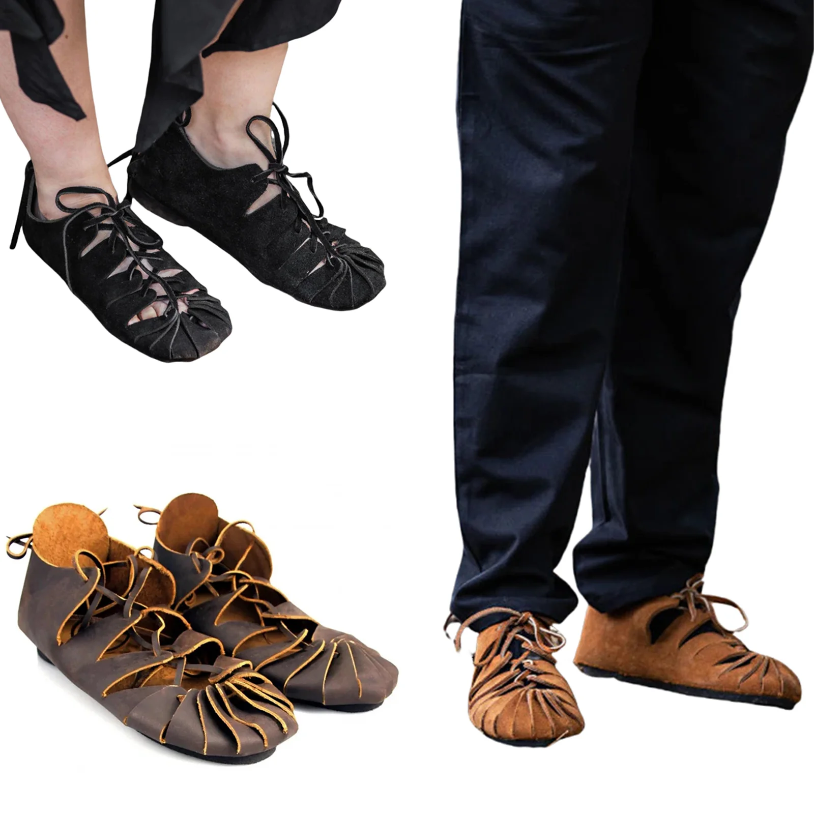 Medieval Gothic Elf Witch Lace Up Hollow Out Lolita Shoes For Women Men Cosplay Party Knight Boots Halloween Costume Props
Medieval Gothic Elf Witch Lace Up Hollow Out Lolita Shoes For Women Men Cosplay Party Knight Boots Halloween Costume Props