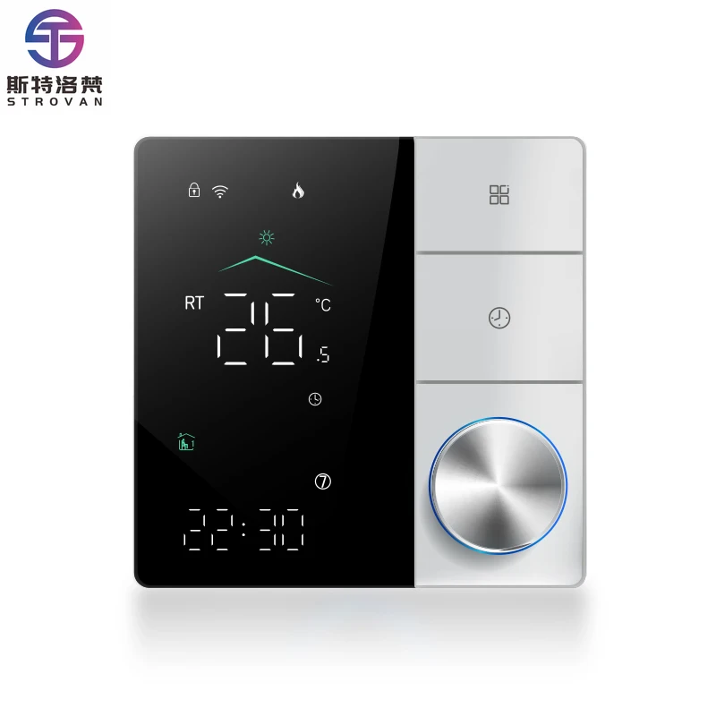 BHT-18 Modern Digital WiFi Programmable Electric Thermostat for Smart Home Hotels Touch Screen ABS Plastic Film 220V Room Use
BHT-18 Modern Digital WiFi Programmable Electric Thermostat for Smart Home Hotels Touch Screen ABS Plastic Film 220V Room Use