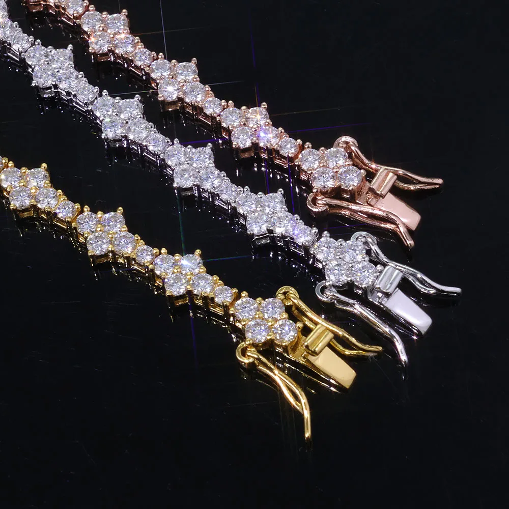 Hip Hop Style New 6.5mm 925 Silver Moissanite Tennis Chain Bracelet Tested VVS Bracelet Sparkling Star Jewelry For Men And Women
Hip Hop Style New 6.5mm 925 Silver Moissanite Tennis Chain Bracelet Tested VVS Bracelet Sparkling Star Jewelry For Men And Women