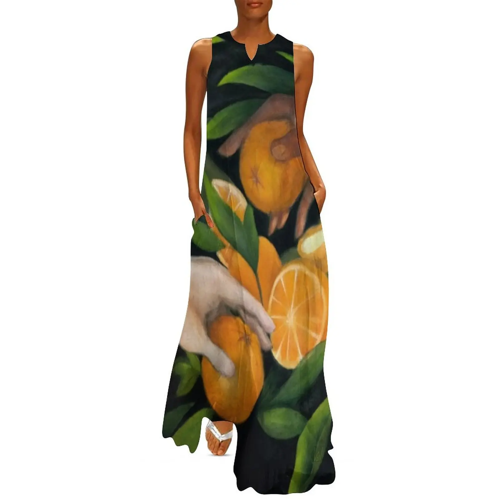 Fruity Oil Painting Shirt (Oranges and Orchids) Long Dress elegant dress ladies dresses for special occasions
Fruity Oil Painting Shirt (Oranges and Orchids) Long Dress elegant dress ladies dresses for special occasions