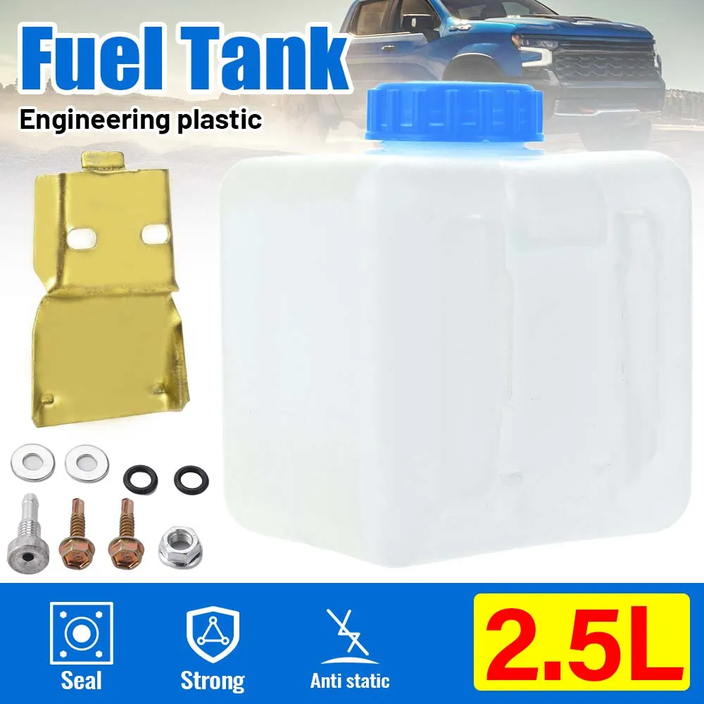 2.5L Plastic Fuel Tank For Parking Heater Leakproof Oil Storage With Bracket 155x125x150mm Portable Car Truck Diesel Can
2.5L Plastic Fuel Tank For Parking Heater Leakproof Oil Storage With Bracket 155x125x150mm Portable Car Truck Diesel Can