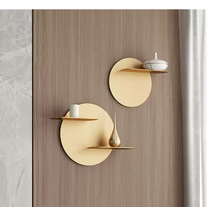 Golden Round Wall Shelf Hook Storage Hang Ornaments Metal Mount Rack Living Room Backdrop Decorative Shelves Hooks
Golden Round Wall Shelf Hook Storage Hang Ornaments Metal Mount Rack Living Room Backdrop Decorative Shelves Hooks