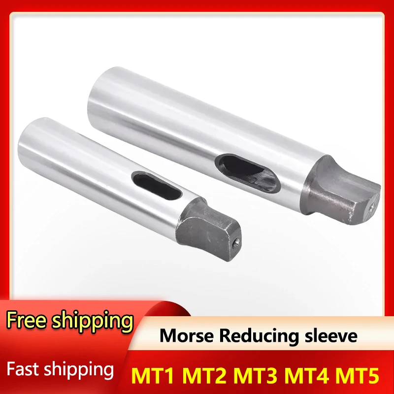 Reducing Sleeve MT1 to MT2 to MT3 MT4 MT5 Flat Tail Morse Drill Sleeve Tapered Shank Drill Milling Lathe Transfer Chuck
Reducing Sleeve MT1 to MT2 to MT3 MT4 MT5 Flat Tail Morse Drill Sleeve Tapered Shank Drill Milling Lathe Transfer Chuck