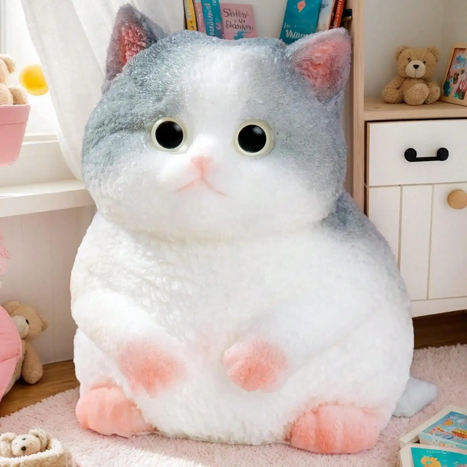 Big Taba Squishy Cat, Handmade Squishy Cat For Adult/Kids, Stress Relief,Cute & Soft Cat Design, Perfect Squeeze Toys Gift For Relaxation And Fun (Blue Cat)
Big Taba Squishy Cat, Handmade Squishy Cat For Adult/Kids, Stress Relief,Cute & Soft Cat Design, Perfect Squeeze Toys Gift For Relaxation And Fun (Blue Cat)