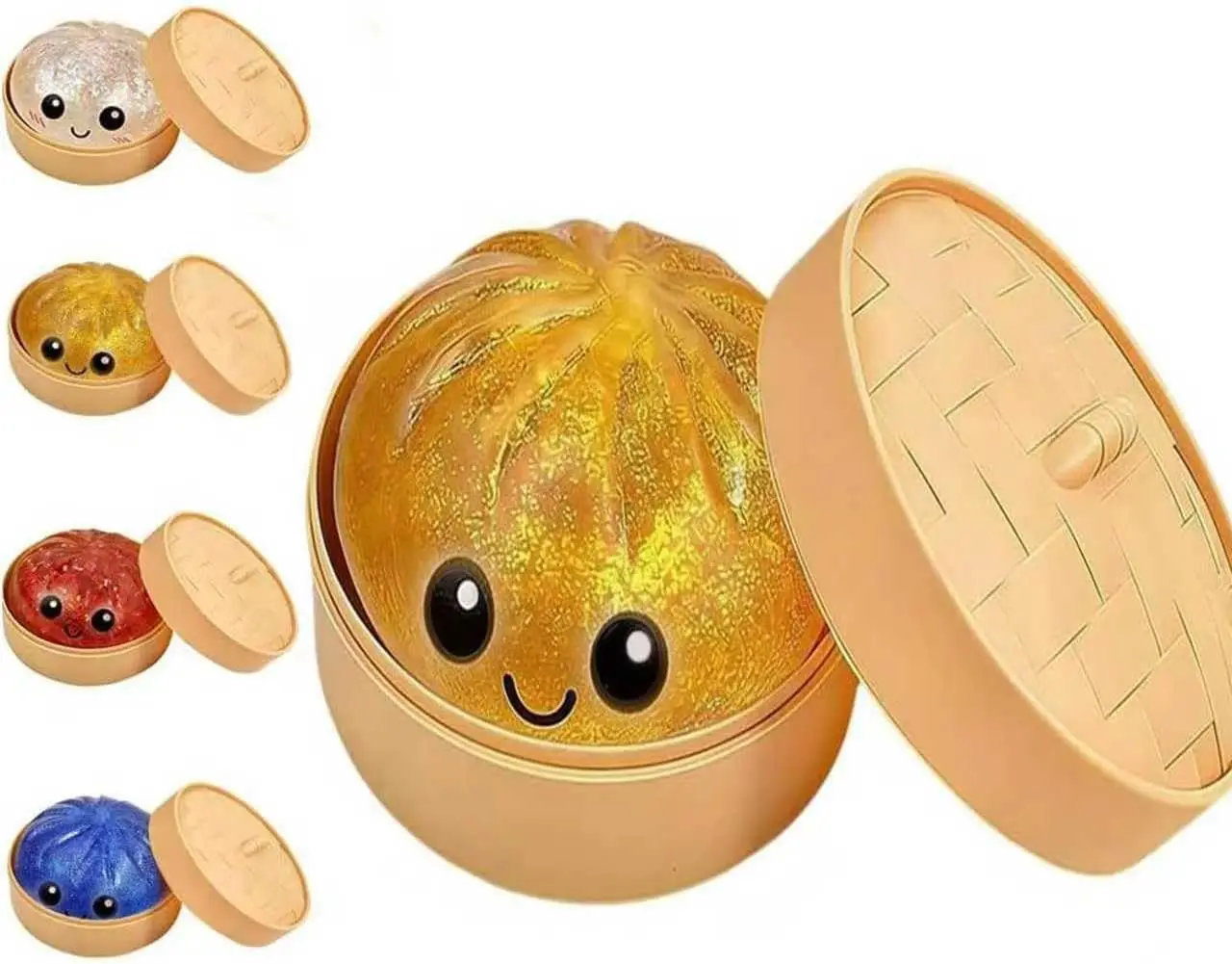 Мягкая игрушка-антистресс Glitter Dumpling Squishy, новинка 2026 года, в форме булочки, с коробкой-пароваркой для снятия стресса, с дополнительными сюрпризами (желтая)
Мягкая игрушка-антистресс Glitter Dumpling Squishy, новинка 2026 года, в форме булочки, с коробкой-пароваркой для снятия стресса, с дополнительными сюрпризами (желтая)