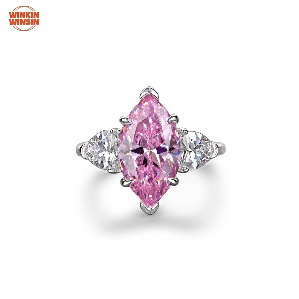 Winkin Winsin S925 925 Sterling Silver Ring 3ct Lab Grown Gemstones High Carbon Diamond Women Ring Jewelry
Winkin Winsin S925 925 Sterling Silver Ring 3ct Lab Grown Gemstones High Carbon Diamond Women Ring Jewelry