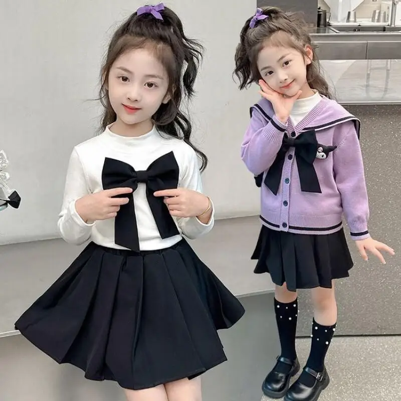 Sanrio Kuromi Вязаное платье для девочек Jk Школьная форма Юбка Зимний наряд Милый свитер с персонажем мультфильма и юбка Kawaii Fashion
Sanrio Kuromi Вязаное платье для девочек Jk Школьная форма Юбка Зимний наряд Милый свитер с персонажем мультфильма и юбка Kawaii Fashion