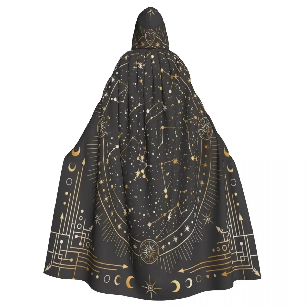 Hooded Cloak Unisex Cloak with Hood Golden Celestial Stars Zodiac Constellations Cloak Vampire Witch Cape Cosplay Costume
Hooded Cloak Unisex Cloak with Hood Golden Celestial Stars Zodiac Constellations Cloak Vampire Witch Cape Cosplay Costume