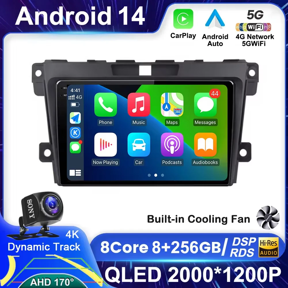 Android 14 для 2007 2008 2009 2010 2011-2014 MAZDA CX-7 CX7 CX 7 автомобильное радио GPS-навигация мультимедийный видеоплеер DSP 4G No 2DIN
Android 14 для 2007 2008 2009 2010 2011-2014 MAZDA CX-7 CX7 CX 7 автомобильное радио GPS-навигация мультимедийный видеоплеер DSP 4G No 2DIN