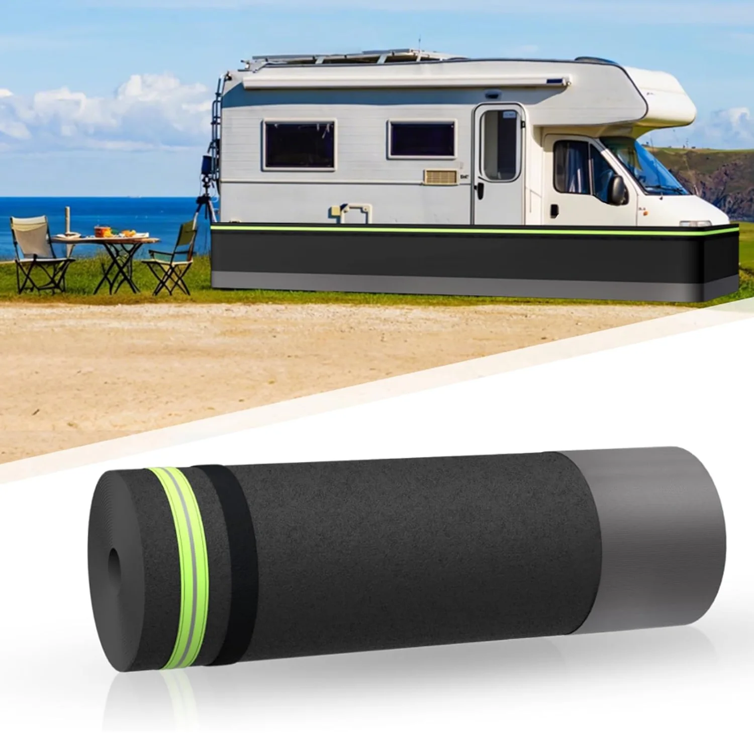 Insulated Camper Skirt with Tightly Metal Plates Underpinning Cover Easy Installation Waterproof for Travel Trailer Motorhome
Insulated Camper Skirt with Tightly Metal Plates Underpinning Cover Easy Installation Waterproof for Travel Trailer Motorhome