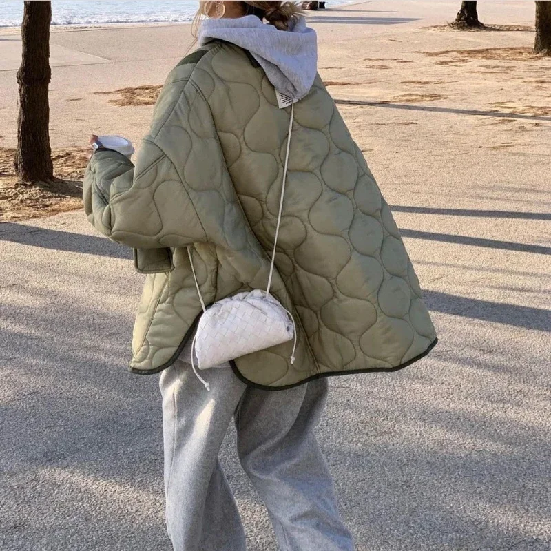 Women's Loose Jackets Thin Parka Oversize Coats 2021 Autumn Winter Round Neck Outwear Female Coats Long Sleeve Cotton Clothing
Women's Loose Jackets Thin Parka Oversize Coats 2021 Autumn Winter Round Neck Outwear Female Coats Long Sleeve Cotton Clothing