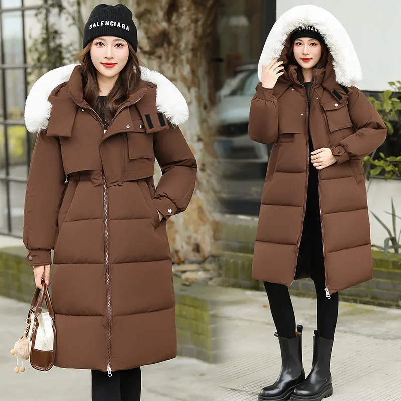 Женские парки, пальто с капюшоном, меховой воротник, куртки средней длины с длинными рукавами, толстая теплая уличная куртка Y2k, рабочая осень-зима 2025
Женские парки, пальто с капюшоном, меховой воротник, куртки средней длины с длинными рукавами, толстая теплая уличная куртка Y2k, рабочая осень-зима 2025