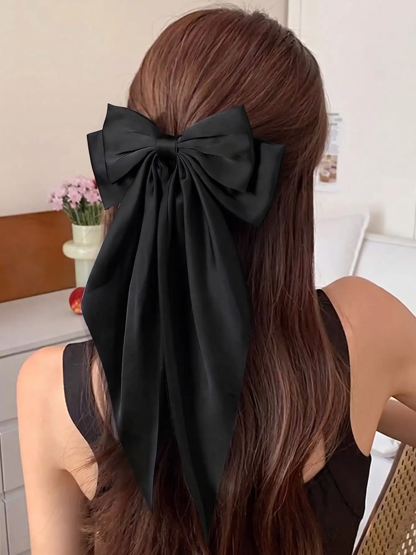 1pc White Bow Hair Clip, Large Satin Bow Hair Clip For Women, Girls Silky Bow, Extra Large Long Tail Bowknot Hair Clip, Hair Accessory, Gift, Claw Clip, School Supplies, Hairpin, Head Accessories
1pc White Bow Hair Clip, Large Satin Bow Hair Clip For Women, Girls Silky Bow, Extra Large Long Tail Bowknot Hair Clip, Hair Accessory, Gift, Claw Clip, School Supplies, Hairpin, Head Accessories