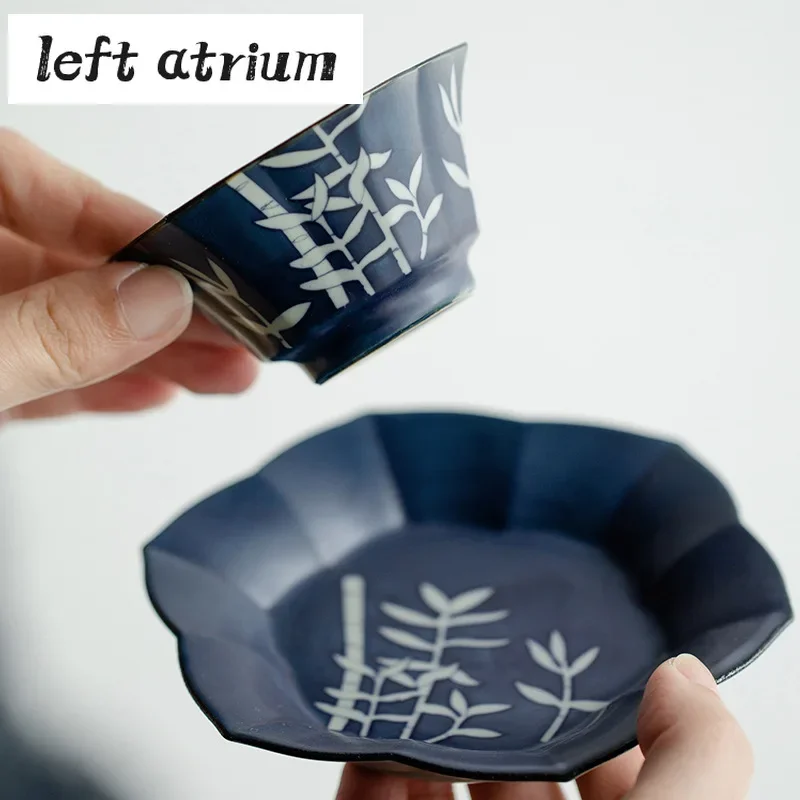50ml Boutique Pure Handpainted Bamboo Shadow Ceramic Teacup Creative Hexagonal Master Cup Special Personal Bowl with Coaster Set
50ml Boutique Pure Handpainted Bamboo Shadow Ceramic Teacup Creative Hexagonal Master Cup Special Personal Bowl with Coaster Set