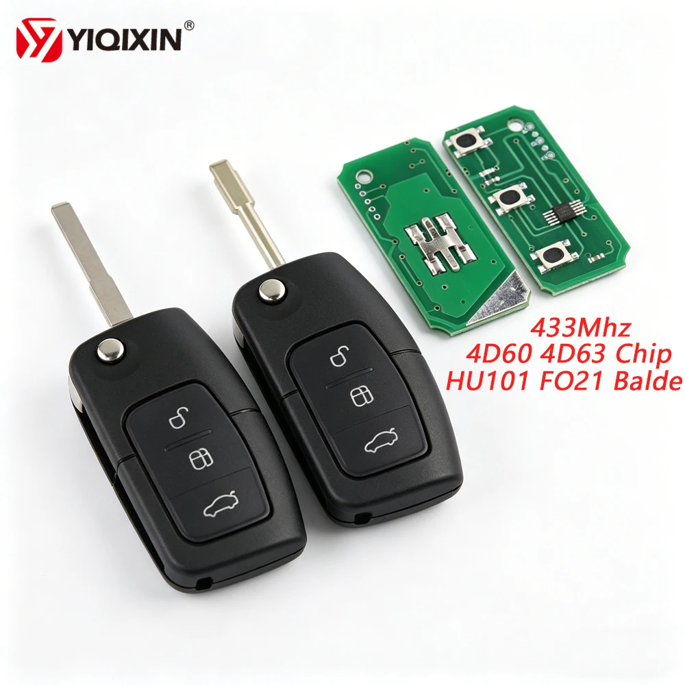 Flip Remote Car Key For Ford Focus Mk2 Mk3 Mk4 Fiesta Galaxy Mondeo Ranger Fusion C S Max Kuga 433MHz 4D60 4D63 Chip 40Bit 80Bit
Flip Remote Car Key For Ford Focus Mk2 Mk3 Mk4 Fiesta Galaxy Mondeo Ranger Fusion C S Max Kuga 433MHz 4D60 4D63 Chip 40Bit 80Bit