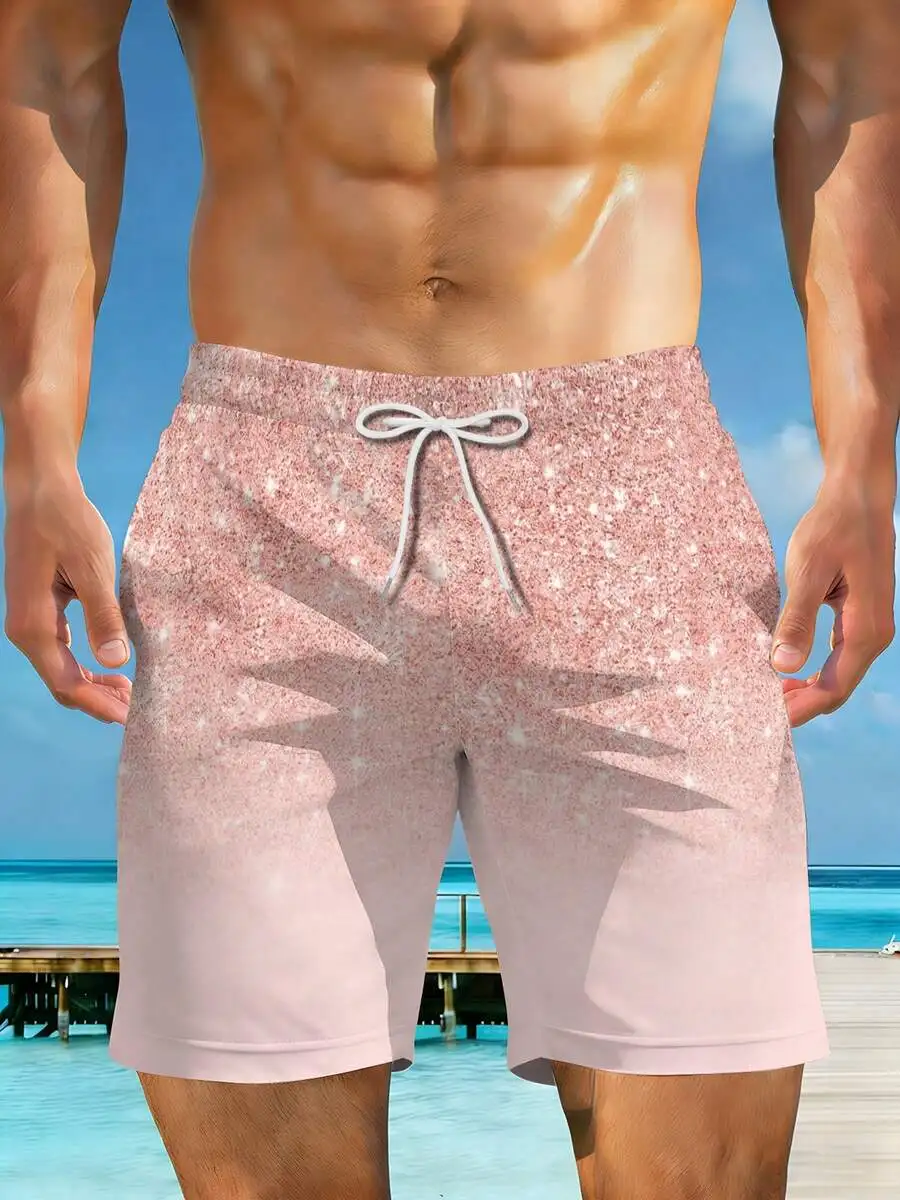 Mens Pink Glitter Beach Shorts 3D Print Casual Summer Swim Trunks
Mens Pink Glitter Beach Shorts 3D Print Casual Summer Swim Trunks
