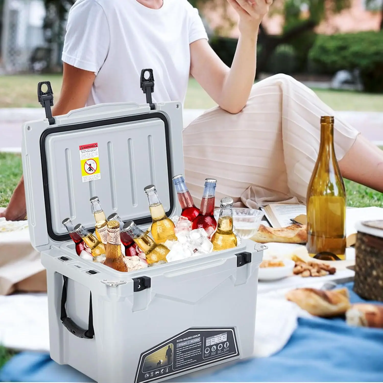 20L/25L/35L Portable Ice Cooler, Outdoor Heavy Duty Insulation Ice Chest for Drink Beverges Camping Fishing Picnic Barbecue
20L/25L/35L Portable Ice Cooler, Outdoor Heavy Duty Insulation Ice Chest for Drink Beverges Camping Fishing Picnic Barbecue