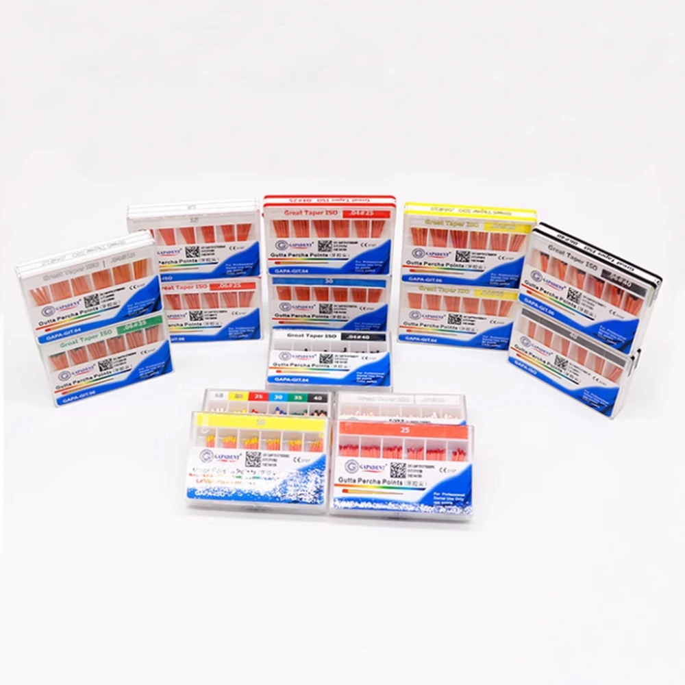 5 boxes Dental Gutta Percha Points Endo Root Canal Obturating Tips Endodontic Materials 02 04 06 Taper Dentistry Clinic
5 boxes Dental Gutta Percha Points Endo Root Canal Obturating Tips Endodontic Materials 02 04 06 Taper Dentistry Clinic