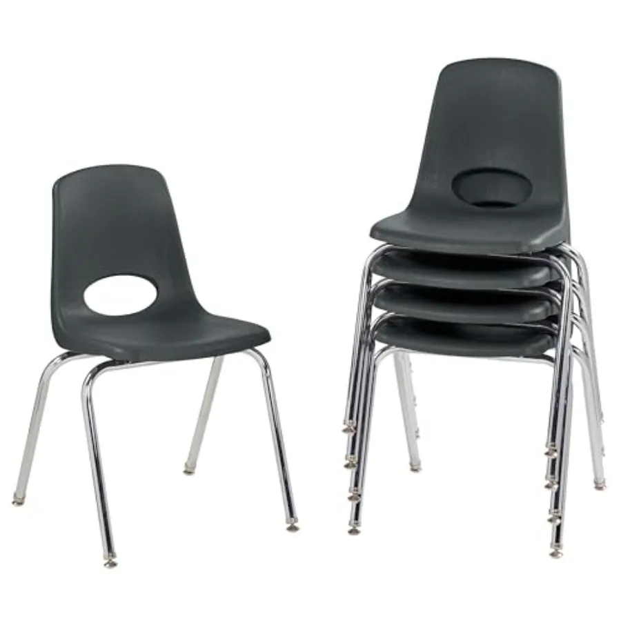 FDP 18" School Stack Chair, Stacking Student Seat with Chromed Steel Legs and Nylon Swivel Glides For In-Home Learning, Classro
FDP 18" School Stack Chair, Stacking Student Seat with Chromed Steel Legs and Nylon Swivel Glides For In-Home Learning, Classro