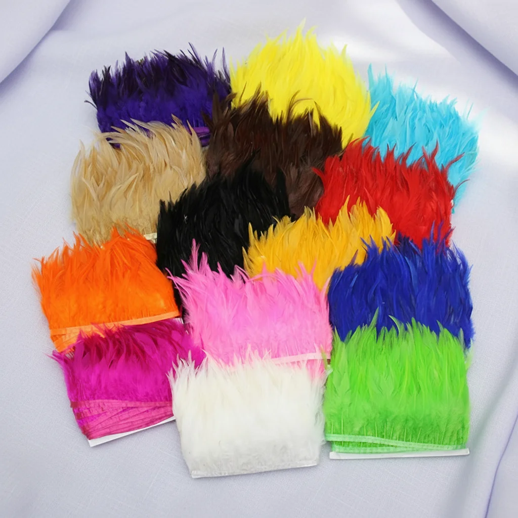 10Meters Rooster Feather Trim 8-13CM Colored Chicken Feathers Ribbon 3-5" Saddle Pheasant Feathers Trim Fringe
10Meters Rooster Feather Trim 8-13CM Colored Chicken Feathers Ribbon 3-5" Saddle Pheasant Feathers Trim Fringe