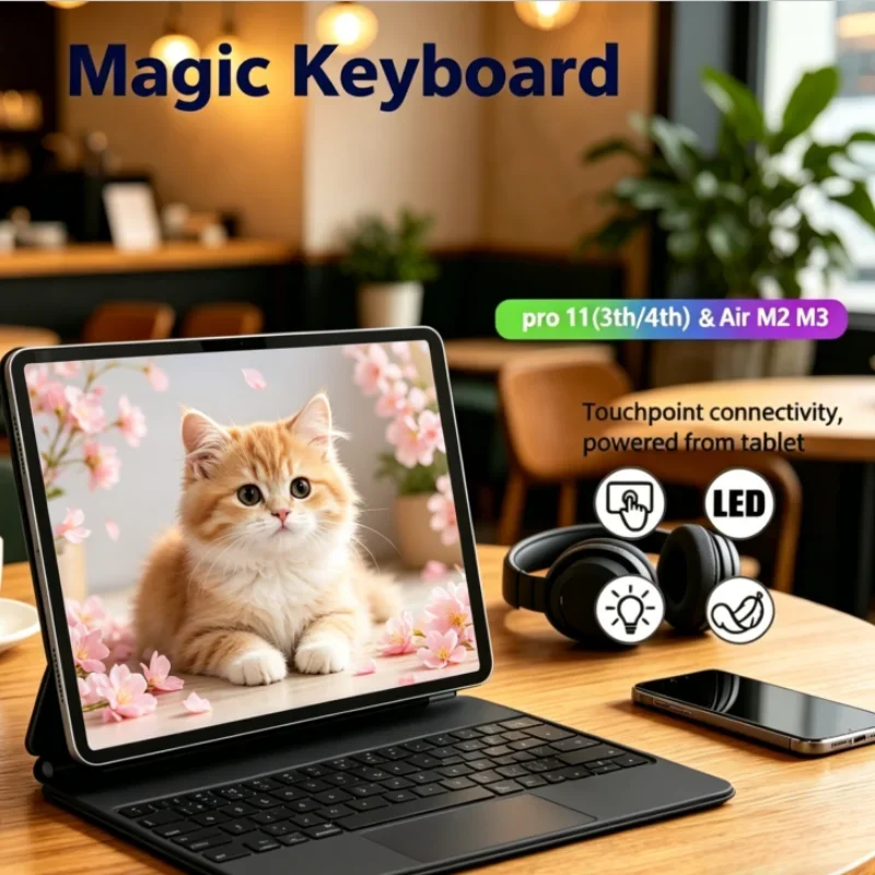 Portable Ultra Thin 2025 Pogo Pin Keyboard Case With Trackpad for IPad Air 11 M3 Air 10.9 11 2024 Pro11 4rd 5rd Teclado Ipad 키보드
Portable Ultra Thin 2025 Pogo Pin Keyboard Case With Trackpad for IPad Air 11 M3 Air 10.9 11 2024 Pro11 4rd 5rd Teclado Ipad 키보드