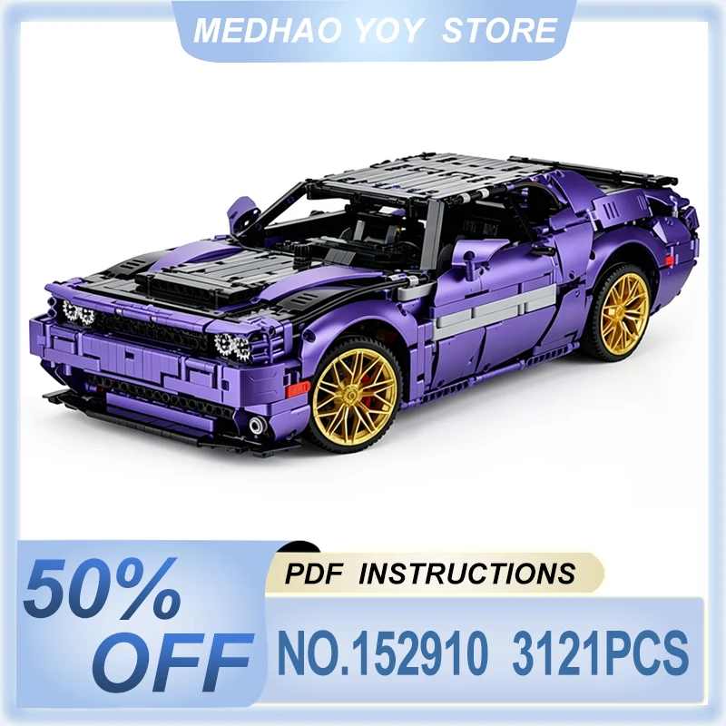 MOC 93560 152910 1:8 Model Sport Car Challenger Demon The Hellcat Technology Racing Accessory Building Block Brick Toy Chrismtas
MOC 93560 152910 1:8 Model Sport Car Challenger Demon The Hellcat Technology Racing Accessory Building Block Brick Toy Chrismtas