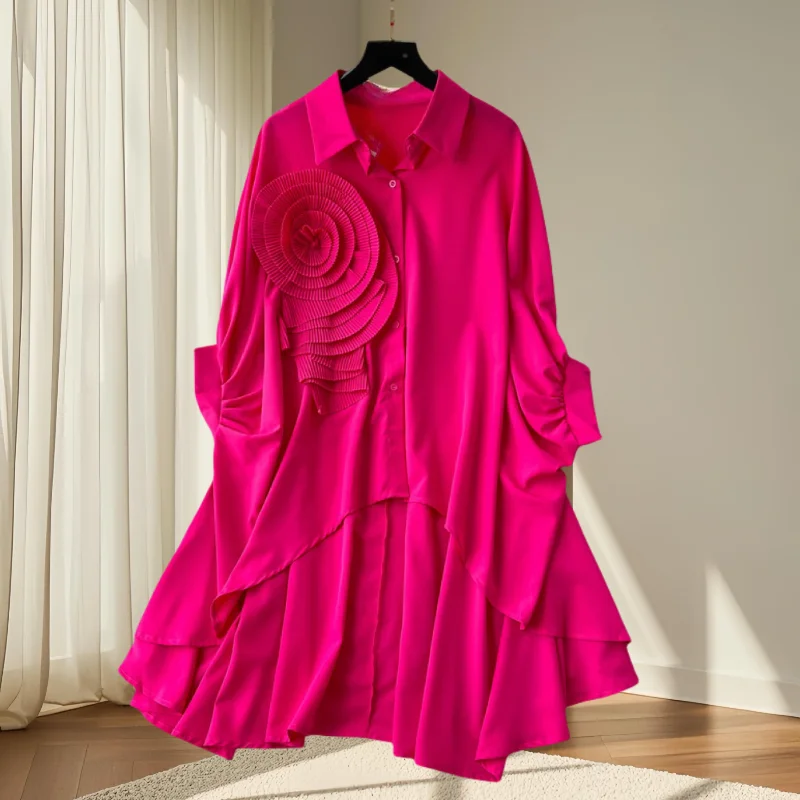 Black,Korean,Style,Loose,Blouse,Chic,Sexy,Turndown Collar,Irregular,Three-dimensional flowers,Women,Half Sleeve,Tops,New,4122414
Black,Korean,Style,Loose,Blouse,Chic,Sexy,Turndown Collar,Irregular,Three-dimensional flowers,Women,Half Sleeve,Tops,New,4122414