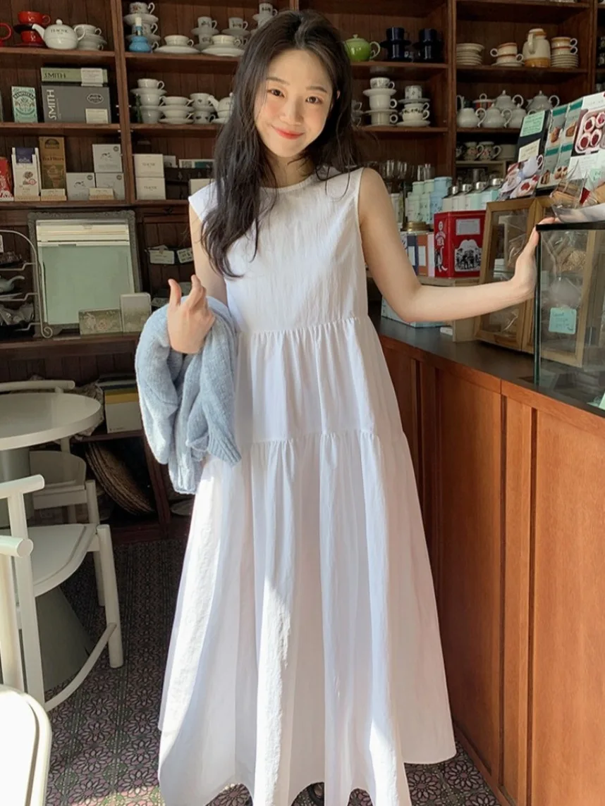 Новое летнее женское платье для девочек, многослойная плиссированная свободная утягивающая юбка из чистого хлопка для девочек, платье на одно плечо
Новое летнее женское платье для девочек, многослойная плиссированная свободная утягивающая юбка из чистого хлопка для девочек, платье на одно плечо